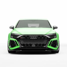 AUDI RS3 8Y CARBON FIBRE FRONT BUMPER CANARDS - CT DESIGN