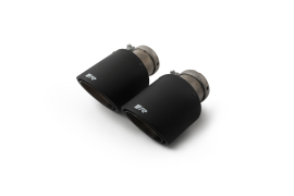 Tail pipe set L/R each 1 Carbon tail pipe Ø 102 mm angled, Titanium internals, with adjustable spherical clamp connection