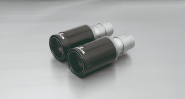 Tail pipe set left/right each 1 tail pipe Ø 98 mm Street Race Black Chrome