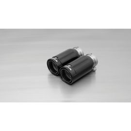 Street race Black chrome - straight cut tail pipes