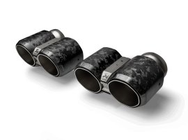 BMW M2 / M3 / M4 (G87 / G80 / G81 / G82 / G83) Akrapovic Octagonal Tail Pipe Set (Forged Carbon)