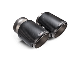 BMW M2 / M3 / M4 (G87 / G80 / G81 / G82 / G83) Akrapovic Round Tail Pipe Set (Carbon)