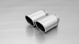 Chrome tip - angled tail pipes