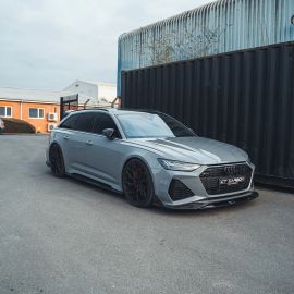 AUDI RS6 C8 AVANT CARBON FIBRE SPLITTER - CT DESIGN