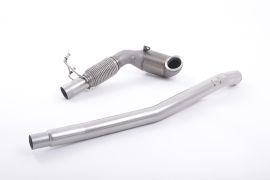 Milltek Volkswagen Arteon 2017-2019 / Golf MK7 Large Bore Downpipe and Hi-Flow Sports Cat for Fitment with OE Exhaust System