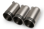 Remus 0036 98CR Stainless steel tail pipe set consisting of 3 tail pipes Ø 98 mm Street Race, with adjustable spherical clamp connection
