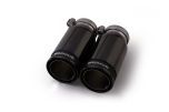 Tail pipe set L/R consisting of 4 tail pipes Ø 84 mm Street Race Black Chrome, with adjustable spherical clamp connection