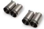 Tail pipe set L/R consisting of 4 tail pipes Ø 98 mm Street Race, with adjustable spherical clamp connection