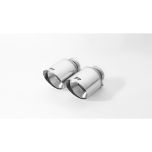 Chrome tip - angled/titanium internal tail pipes 102mm
