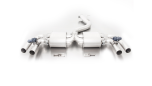 L/R Sport exhaust centered with 2 integrated valves (selectable tail pipes) with non-resonated RACING front section, NO (EC-) APPROVAL