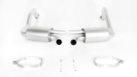 RACING Axle-back system, stainless steel sport exhausts left and right for Porsche Cayman 718 (selectable tail pipes), without EC homologation