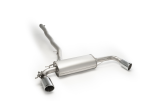 RACING Cat-back-system: sport exhaust, with 1 integrated valve & non-resonated RACING cat-back-section, NO EC TYPE APPROVAL