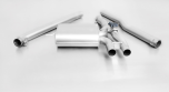 REMUS cat-back Sport Exhaust MINI F56 / F57 centered with integrated valve (selectable tail pipes), EC homologation, pipe Ø 70 mm