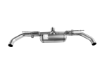 Sport exhaust centered (absorption principle) Golf VIII GTI, L/R axle-back-system incl. (EC-) approval