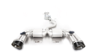 L/R Sport exhaust centered with 2 integrated valves (selectable tail pipes) with resonated GPF-back front section, (EEC-) approval